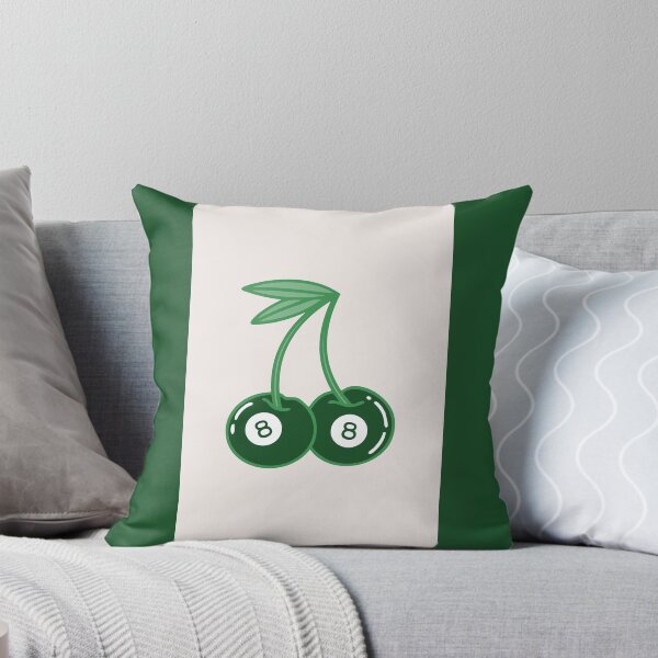 Item preview, Green Aesthetic Retro 8 Ball Cherry Artwork, Vintage Vibes, Lucky 888 Manifestation designed and sold by SpringTeaDesigns.