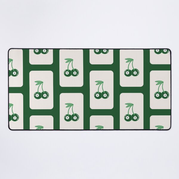 Item preview, Green Aesthetic Retro 8 Ball Cherry Artwork, Vintage Vibes, Lucky 888 Manifestation designed and sold by SpringTeaDesigns.