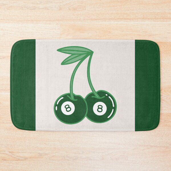 Item preview, Green Aesthetic Retro 8 Ball Cherry Artwork, Vintage Vibes, Lucky 888 Manifestation designed and sold by SpringTeaDesigns.