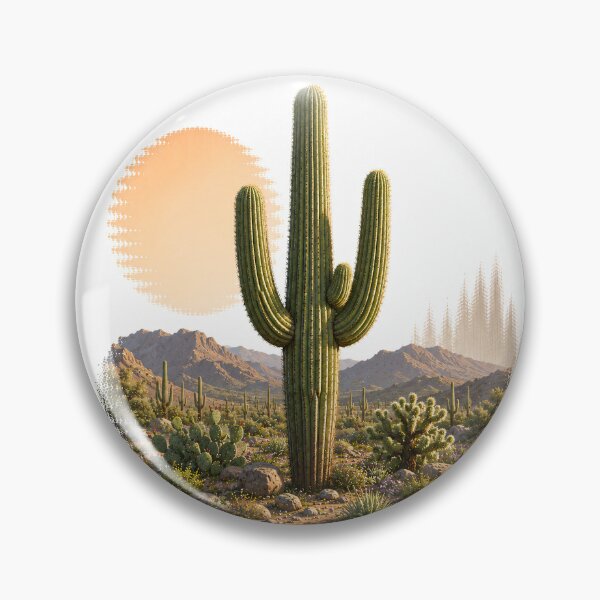 Aperçu de l'œuvre Saguaro Cactus Desert Landscape créée et vendue par StudioBloodmoon.