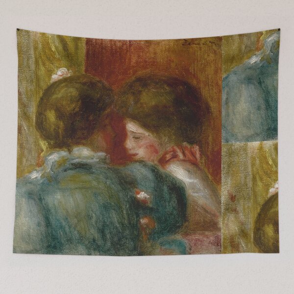 Item preview, Two Young Women in Intimate Conversation designed and sold by artofuniverse.