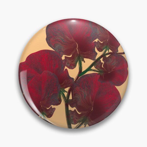 Item preview, Burgundy Sweet Pea Floral Illustration designed and sold by SahmatArt.