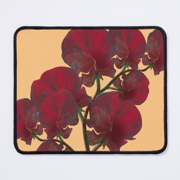 Item preview, Burgundy Sweet Pea Floral Illustration designed and sold by SahmatArt.