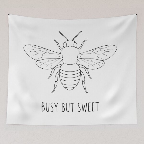 Item preview, Minimalist Bee Busy But Sweet Line Art designed and sold by Orviona.