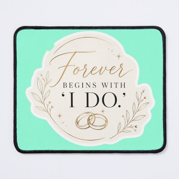 Item preview, Forever Begins With I Do - Elegant Wedding Gold Foil Sticker designed and sold by Scro-Ciob-Shop.