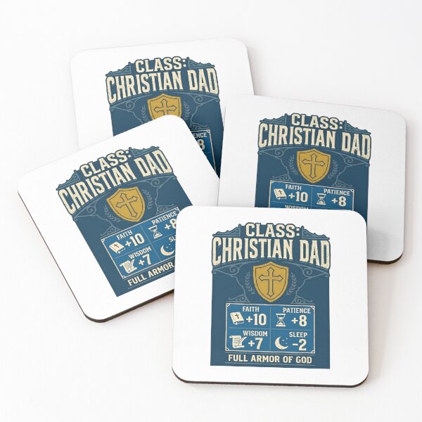 Item preview, RPG Christian Dad Shirt - Vintage Tabletop Gaming Character Class designed and sold by Faith Level Up.