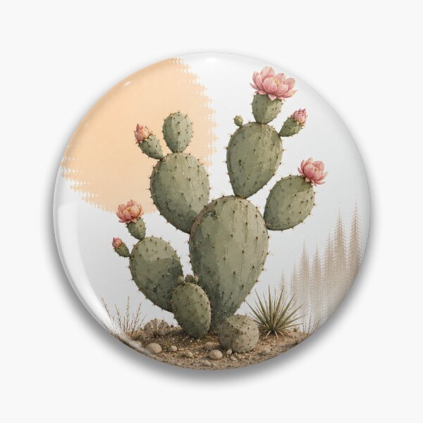 Item preview, Blooming Prickly Pear Cactus designed and sold by StudioBloodmoon.