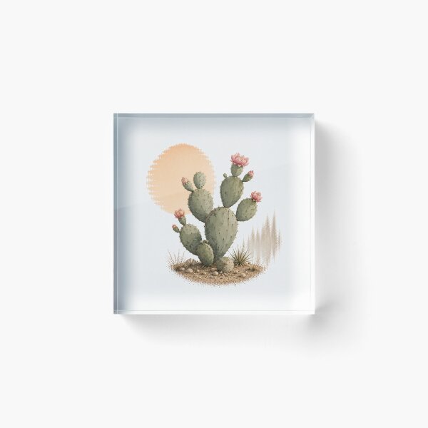 Item preview, Blooming Prickly Pear Cactus designed and sold by StudioBloodmoon.