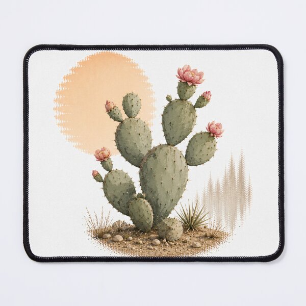 Item preview, Blooming Prickly Pear Cactus designed and sold by StudioBloodmoon.