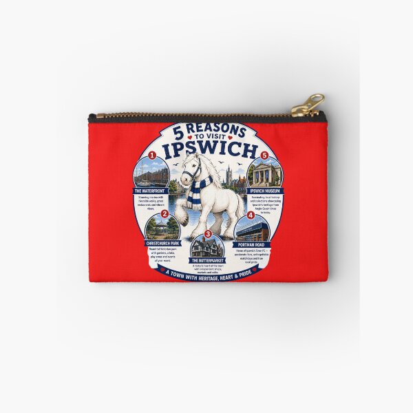 Item preview, 5 Reasons To Visit Ipswich Tee Shirt designed and sold by TheThriftyBrit.