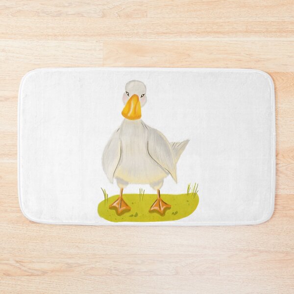 Item preview, Whimsical Cottagecore White Duck - Cute Watercolor Goose Nursery Art designed and sold by SvitlanaSolo.