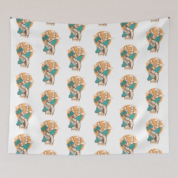 Item preview, Peace and Surfing designed and sold by the-craft-shop.