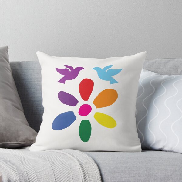 Item preview, Pride LGBTQ - Rainbow Flower Peace Doves designed and sold by ANJ Designs.