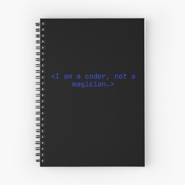 Item preview, I Am A Coder Not A Magician – Funny Tech Programming Meme designed and sold by mentosdesigner.