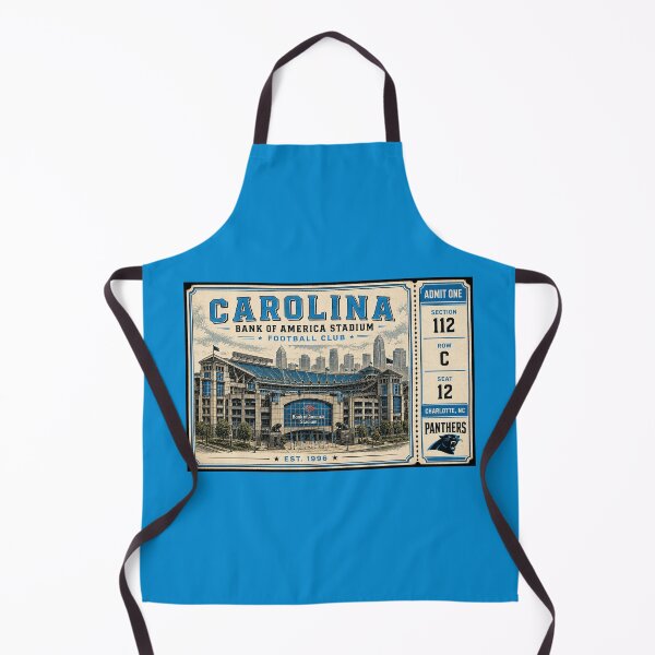 Item preview, Carolina Panthers Bank of America Stadium Vintage Ticket, Charlotte Football Stadium Art designed and sold by GhostDawgs.