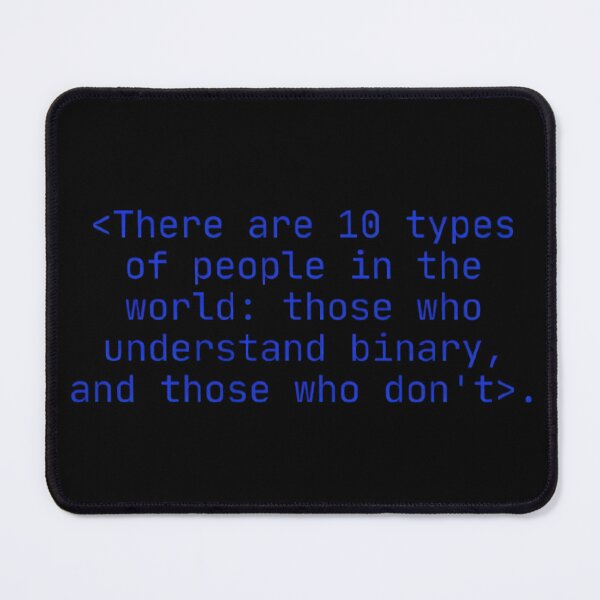 Item preview, 10 Types of People Binary Joke – Funny Programming Coding Humor designed and sold by mentosdesigner.