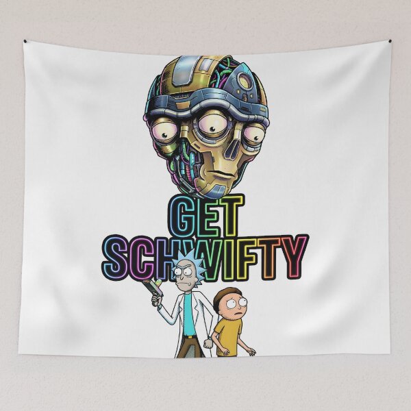 Item preview, Get Schwifty Rainbow Bold Vector Poster designed and sold by Dhenin Studio.