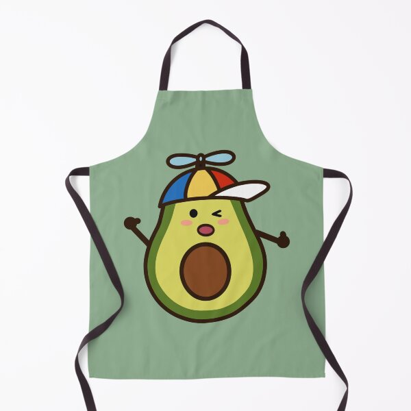 Item preview, Playful Avocado with Propeller Hat Sticker designed and sold by SunCraftStudio.