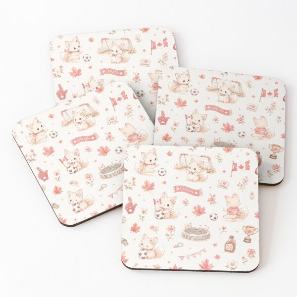 Item preview, Tinia Cute Soccer Fox Pattern | Canada Vancouver Cheer designed and sold by Tingmade Studio.