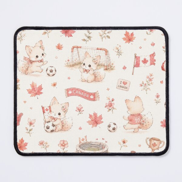 Item preview, Tinia Cute Soccer Fox Pattern | Canada Vancouver Cheer designed and sold by Tingmade Studio.
