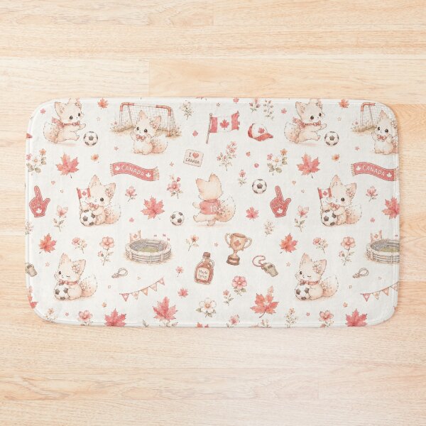 Item preview, Tinia Cute Soccer Fox Pattern | Canada Vancouver Cheer designed and sold by Tingmade Studio.