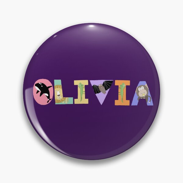 Item preview, Olivia- Personalised Name Art Illustrated Animals designed and sold by Carla Daly.