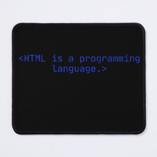 Item preview, HTML Is A Programming Language – Funny Unpopular Opinion Coding Meme designed and sold by mentosdesigner.