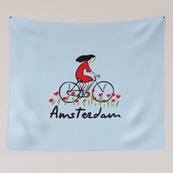Item preview, Amsterdam in Bloom | Cycling through Holland designed and sold by Covo Studio.