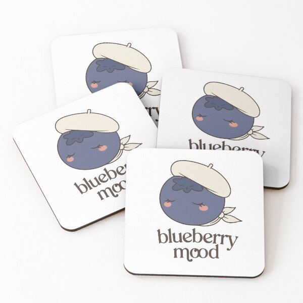 Item preview, Blueberry Mood | Cute Blueberry Illustration | Minimalist French Café Aesthetic  designed and sold by KAIRO-FORM.