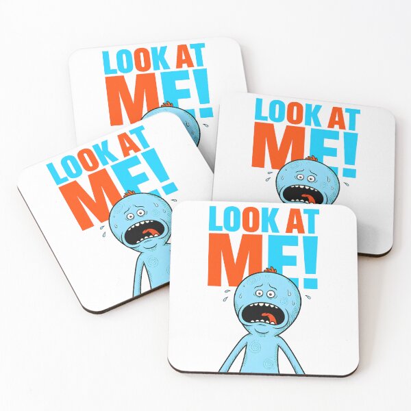 Item preview, Mr Meeseeks Look At Me Bold Colorful Art designed and sold by Dhenin Studio.