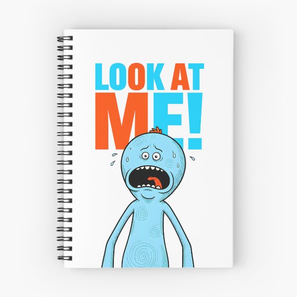 Item preview, Mr Meeseeks Look At Me Bold Colorful Art designed and sold by Dhenin Studio.