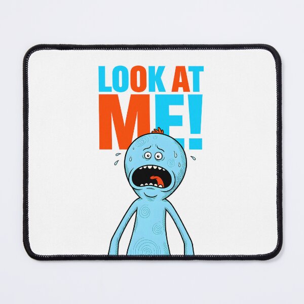 Item preview, Mr Meeseeks Look At Me Bold Colorful Art designed and sold by Dhenin Studio.