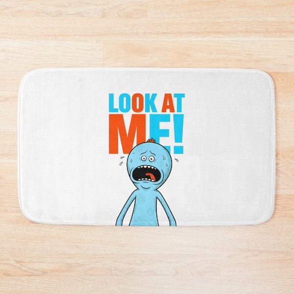 Item preview, Mr Meeseeks Look At Me Bold Colorful Art designed and sold by Dhenin Studio.