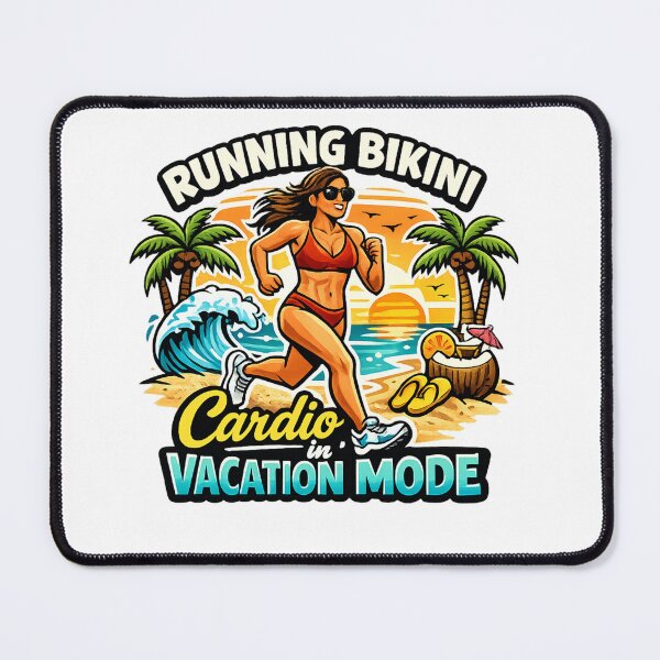 Item preview, Cardio in Vacation Mode running bikini designed and sold by DPBTees70.