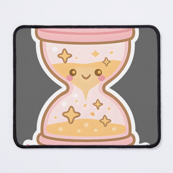 Item preview, Trusting the Universe But Make It Faster — Cute Hourglass Kawaii, Spiritual Humor Sticker designed and sold by MildlyCosmic.