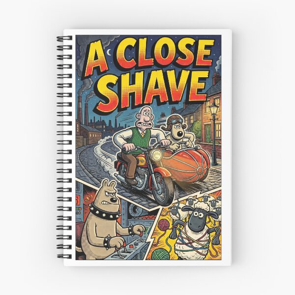 Item preview, Wallace & Gromit's A Close Shave Comic Poster designed and sold by SYCESTORE.