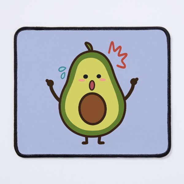Item preview, Surprised Avocado Sticker | Cute Kawaii Avocado Character designed and sold by SunCraftStudio.