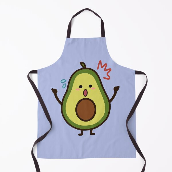 Item preview, Surprised Avocado Sticker | Cute Kawaii Avocado Character designed and sold by SunCraftStudio.