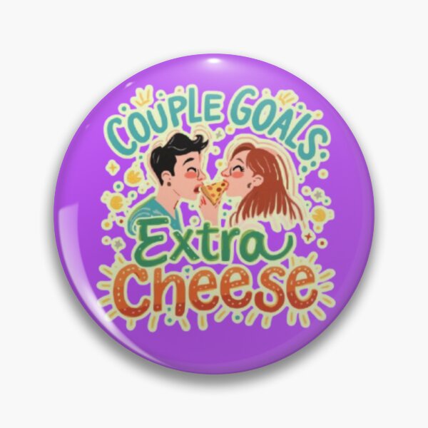Item preview, Couple Goals Extra Cheese Funny Pizza Romance Art designed and sold by Miheerala.