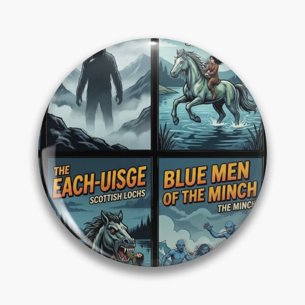 Item preview, Scottish Cryptid Legends Retro Pop Art Collection designed and sold by redsharkuk.