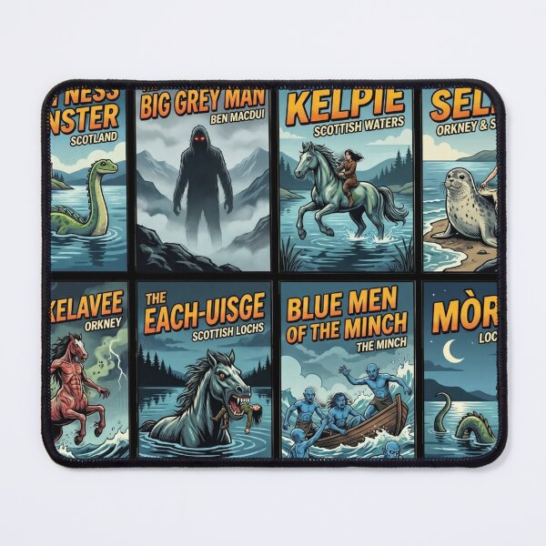 Item preview, Scottish Cryptid Legends Retro Pop Art Collection designed and sold by redsharkuk.