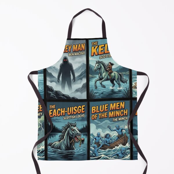 Item preview, Scottish Cryptid Legends Retro Pop Art Collection designed and sold by redsharkuk.