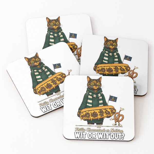 Item preview, Pennsylvania — Tortoiseshell Cat Pretzel Cheesesteak Humor Gift designed and sold by Martin's_Design.