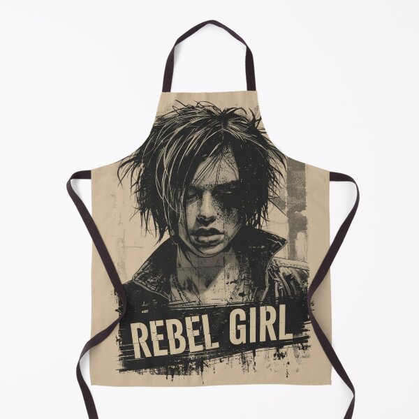 Item preview, Rebel Girl Punk Portrait Distressed Grunge Street Art designed and sold by ERODED SELF.