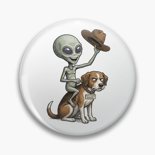 Item preview, Alien riding a Dog designed and sold by HiddenCitadel.
