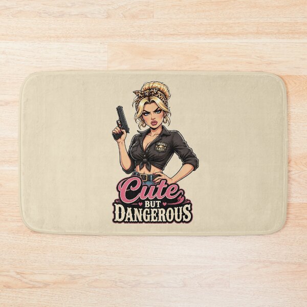 Item preview, "Cute But Dangerous" Retro Boss Lady   designed and sold by MusesWhispers.