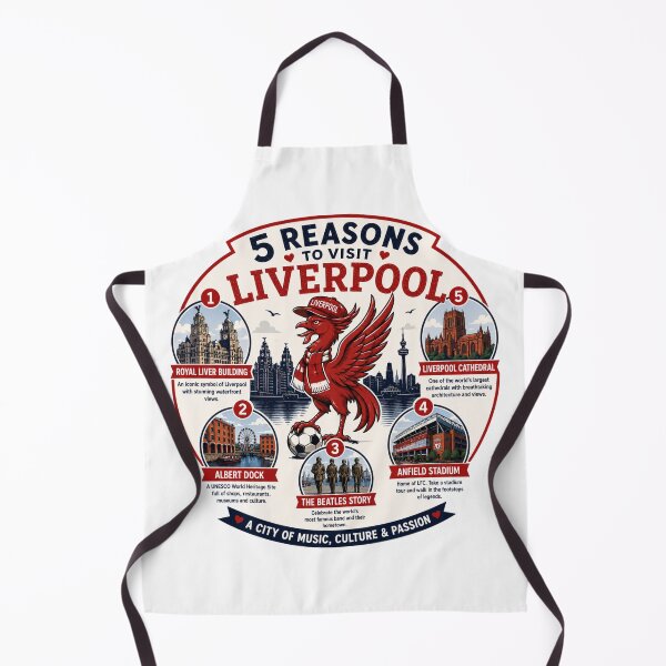 Artikelvorschau, 5 Gründe für einen Besuch im Liverpool-Stadion (T-Shirt) entworfen und verkauft von TheThriftyBrit.