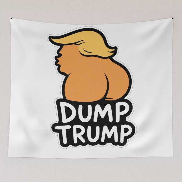 Item preview, Dump Trump Funny Political Humor Satirical Cartoon Tee designed and sold by Owcomm.