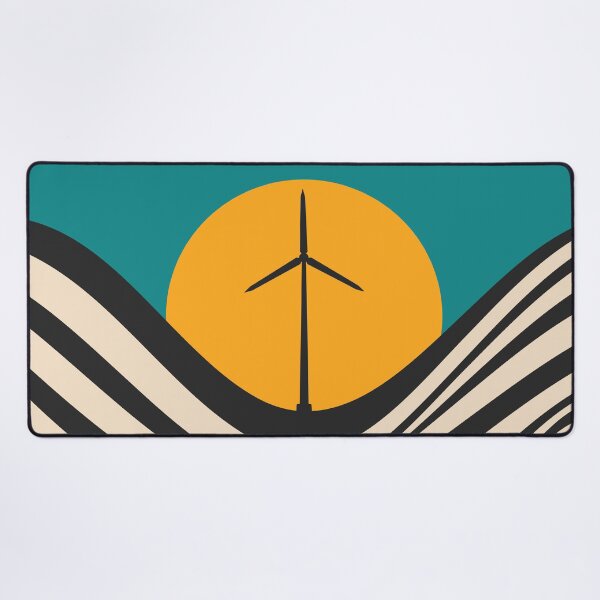 Item preview, Vindkraft Retro Wind Turbine Scandinavian Renewable Energy designed and sold by Volt Junkies.