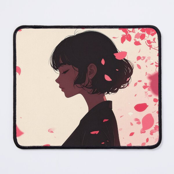 Item preview, Anime Girl Falling Cherry Blossom Petals designed and sold by BetweenForms.